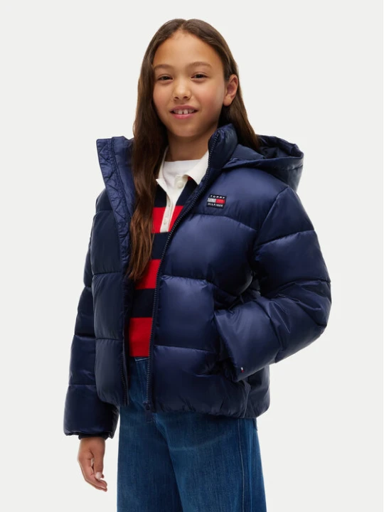 Zdjęcie produktu Tommy Hilfiger Kurtka zimowa KG0KG09586 Granatowy Relaxed Fit