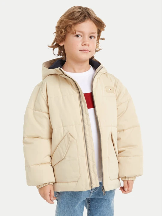 Zdjęcie produktu Tommy Hilfiger Kurtka zimowa Monotype KB0KB09092 Beżowy Regular Fit