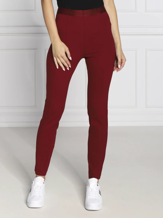 Zdjęcie produktu Tommy Hilfiger Legginsy AUDREY | Slim Fit bordowy