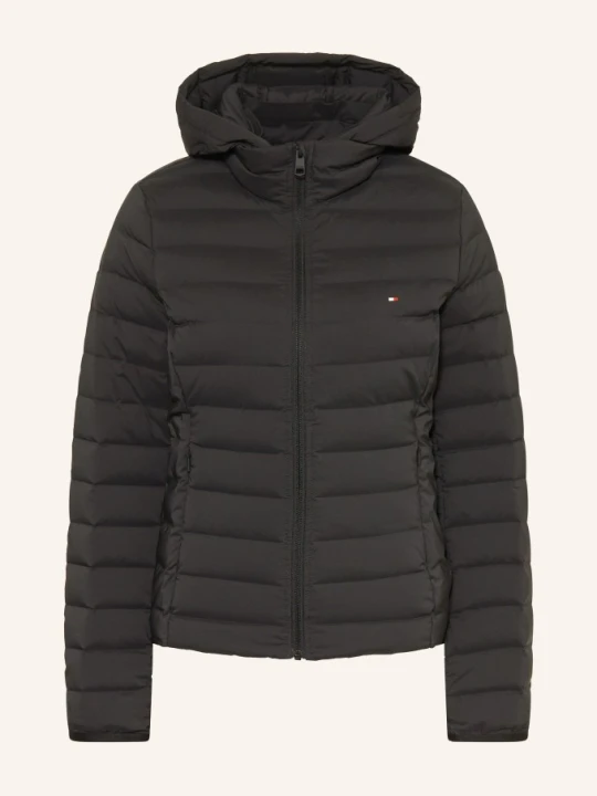Zdjęcie produktu Tommy Hilfiger Lekka Kurtka Puchowa Z Odpinanym Kapturem schwarz CZARNY