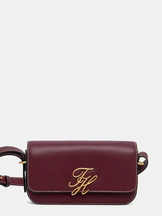 Zdjęcie produktu Tommy Hilfiger listonoszka damska skórzana bordowy