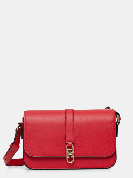 Zdjęcie produktu Tommy Hilfiger listonoszka damska z imitacji skóry czerwony