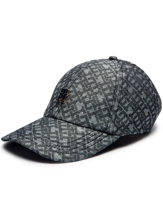 Zdjęcie produktu Tommy Hilfiger Lniana bejsbolówka niebieski