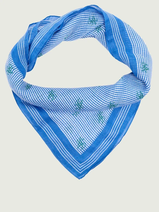 Zdjęcie produktu Tommy Hilfiger Lniana chusta niebieski