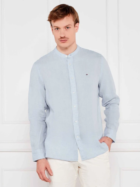 Zdjęcie produktu Tommy Hilfiger Lniana koszula | Regular Fit błękitny