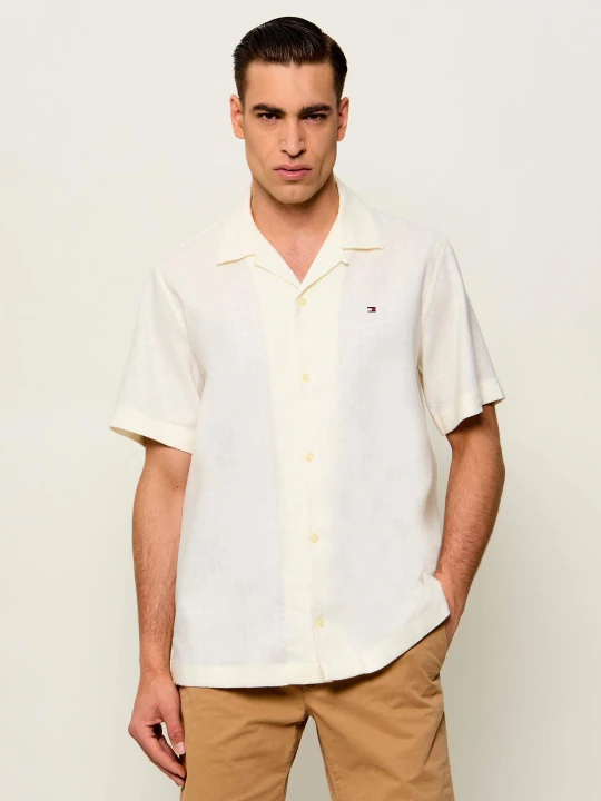 Zdjęcie produktu Tommy Hilfiger Lniana koszula | Regular Fit ecru