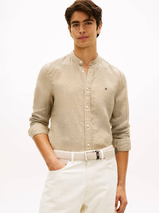 Zdjęcie produktu Tommy Hilfiger Lniana koszula | Slim Fit beżowy