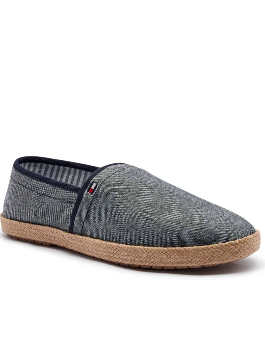Zdjęcie produktu Tommy Hilfiger Lniane espadryle CHAMBRAY granatowy