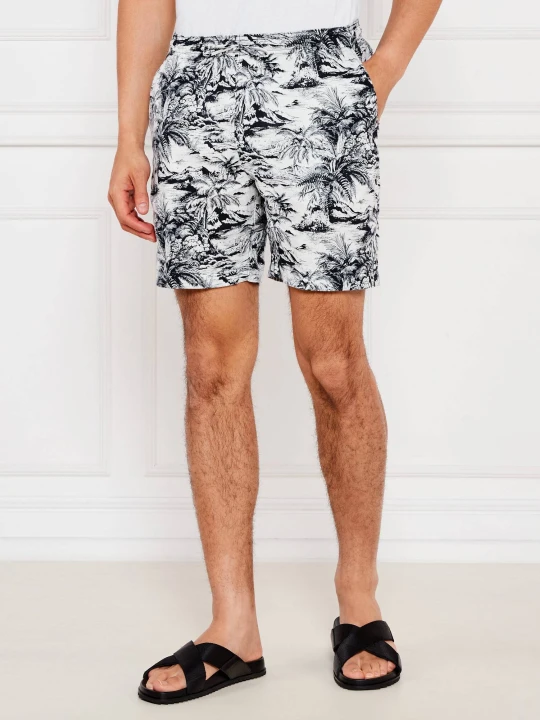 Zdjęcie produktu Tommy Hilfiger Lniane szorty chino | Regular Fit biały
