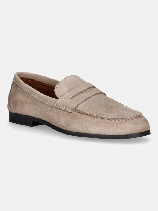 Zdjęcie produktu Tommy Hilfiger loafersy damskie zamszowe FLEXIBLE SLIM SUEDE LOAFER beżowy