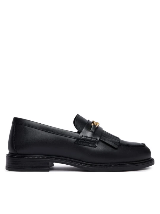 Zdjęcie produktu Tommy Hilfiger Loafersy Th Chain Fringe Leather Loafer FW0FW09668 Czarny