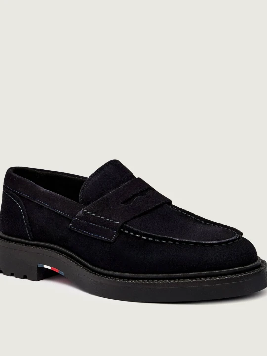 Zdjęcie produktu Tommy Hilfiger Loafersy | zamsz granatowy