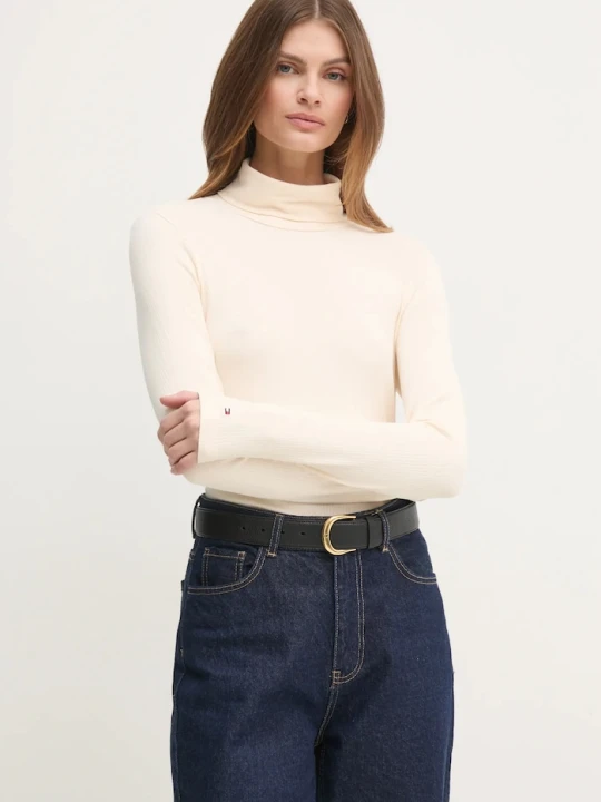 Zdjęcie produktu Tommy Hilfiger longsleeve beżowy