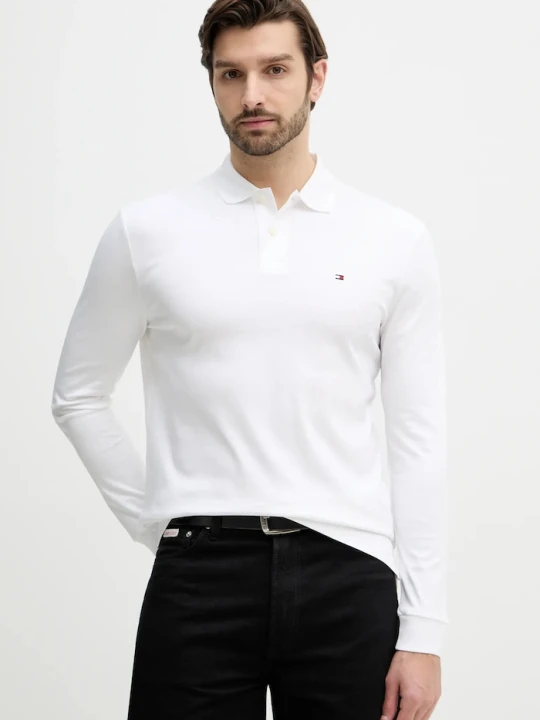 Zdjęcie produktu Tommy Hilfiger longsleeve bawełniany biały