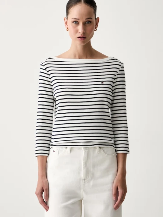 Zdjęcie produktu Tommy Hilfiger longsleeve damski bawełniany granatowy