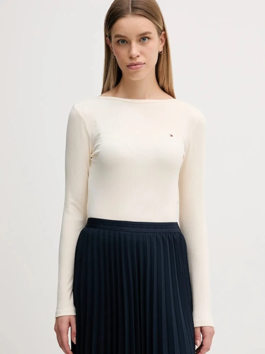 Zdjęcie produktu Tommy Hilfiger longsleeve beżowy