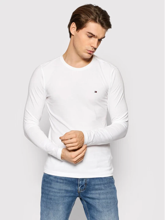 Zdjęcie produktu Tommy Hilfiger Longsleeve MW0MW10804 Biały Slim Fit