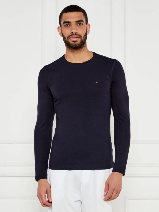Zdjęcie produktu Tommy Hilfiger Longsleeve TH x F.C. Liverpool | Slim Fit | stretch granatowy