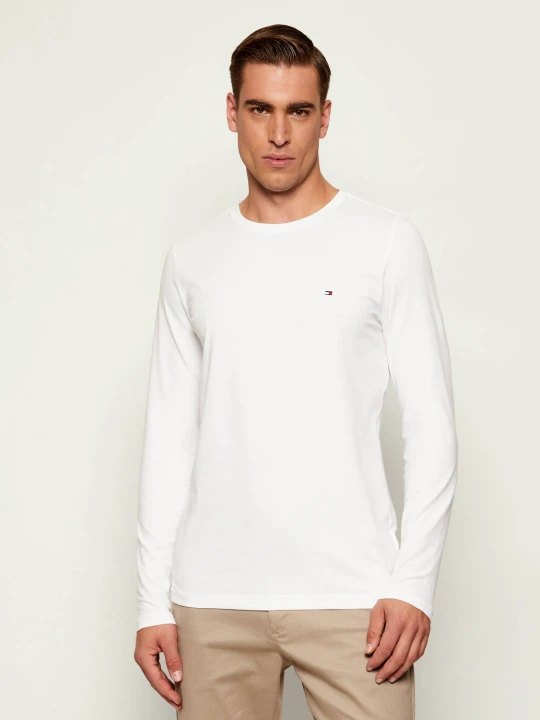 Zdjęcie produktu Tommy Hilfiger Longsleeve TH x F.C. Liverpool | Slim Fit | stretch biały