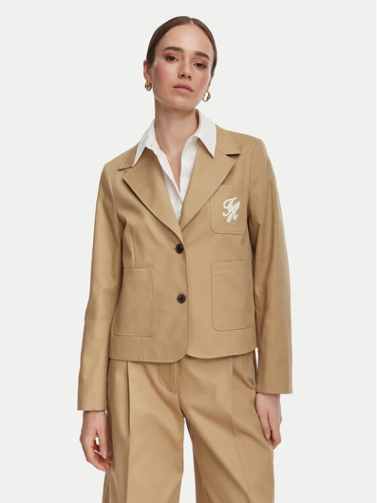 Zdjęcie produktu Tommy Hilfiger Marynarka Dressing WW0WW50146 Beżowy Regular Fit