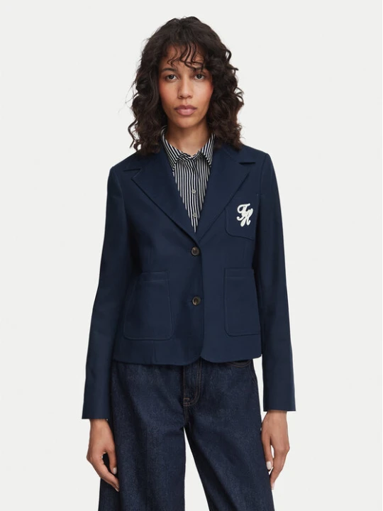 Zdjęcie produktu Tommy Hilfiger Marynarka Dressing WW0WW50146 Granatowy Regular Fit