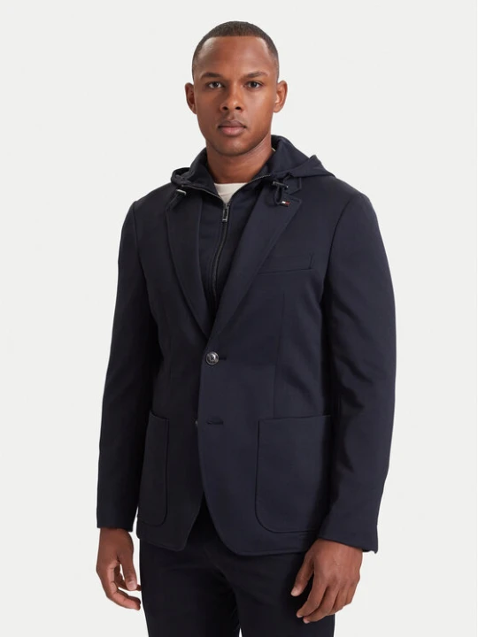 Zdjęcie produktu Tommy Hilfiger Marynarka MW0MW44737 Granatowy Regular Fit
