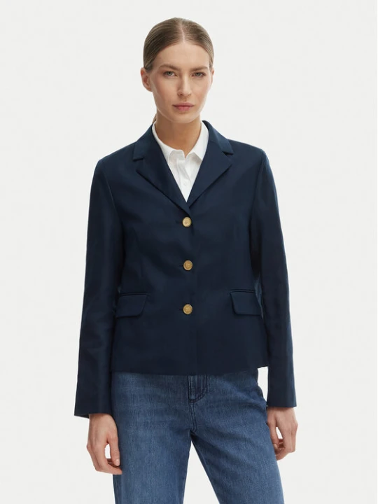 Zdjęcie produktu Tommy Hilfiger Marynarka WW0WW49335 Granatowy Slim Fit