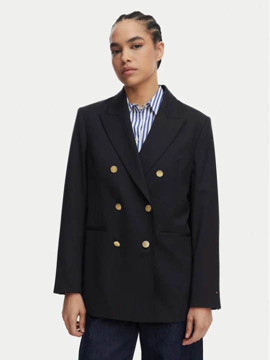 Zdjęcie produktu Tommy Hilfiger Marynarka WW0WW50784 Granatowy Relaxed Fit