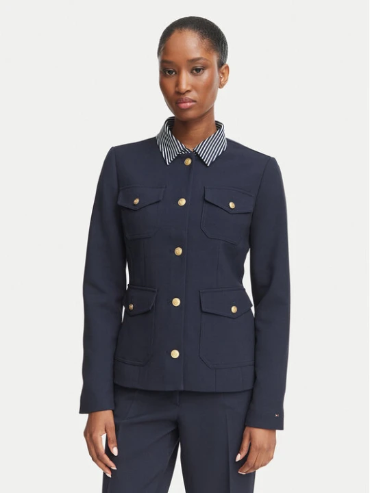 Zdjęcie produktu Tommy Hilfiger Marynarka WW0WW51728 Granatowy Slim Fit