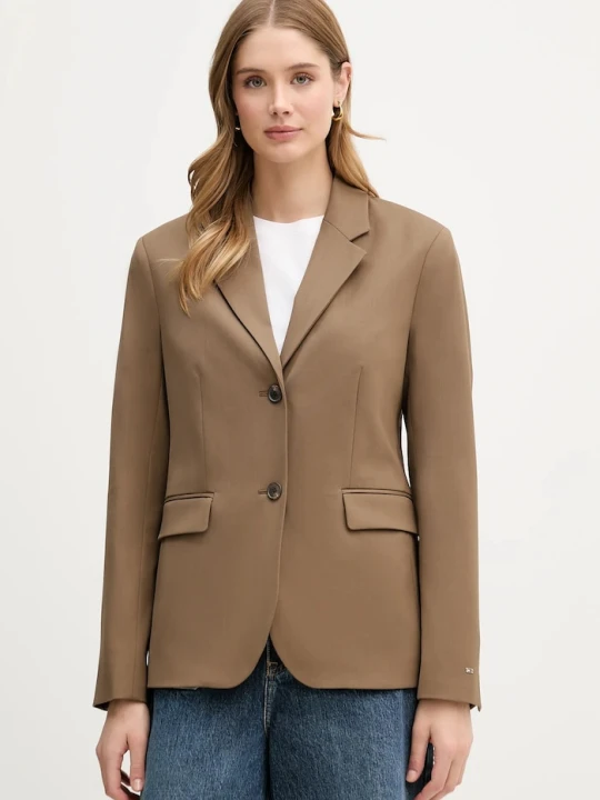 Zdjęcie produktu Tommy Hilfiger marynarka z dodatkiem wełny brązowy