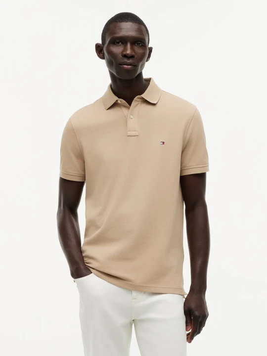 Zdjęcie produktu Tommy Hilfiger koszulka polo Mężczyźni Bawełna brązowy