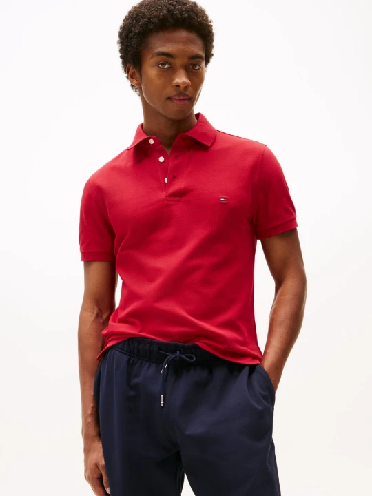 Zdjęcie produktu Tommy Hilfiger koszulka polo Mężczyźni Bawełna czerwony