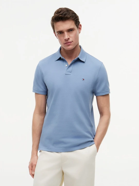 Zdjęcie produktu Tommy Hilfiger koszulka polo Mężczyźni Bawełna niebieski