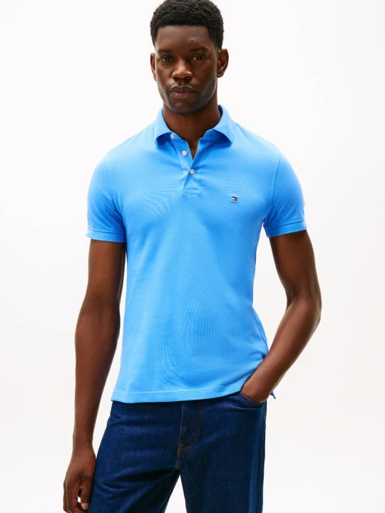 Zdjęcie produktu Tommy Hilfiger koszulka polo Mężczyźni Bawełna niebieski