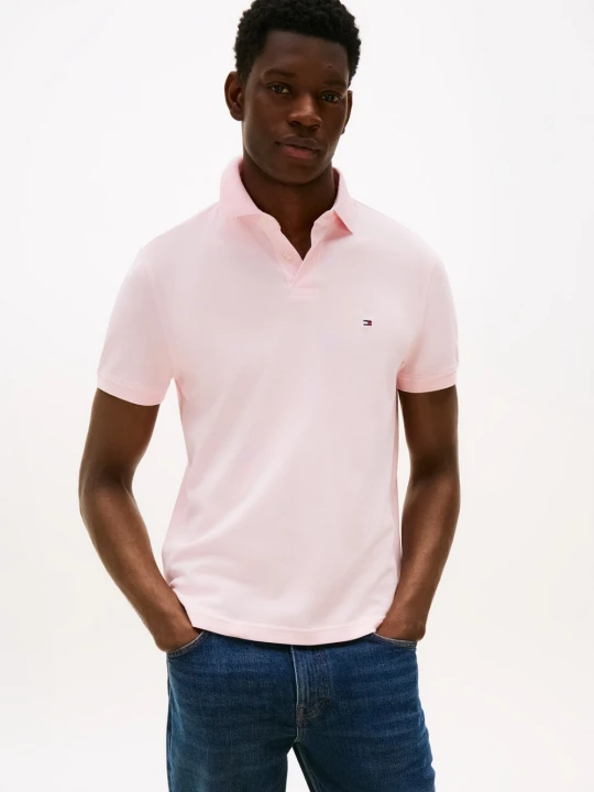 Zdjęcie produktu Tommy Hilfiger koszulka polo Mężczyźni Bawełna różowy