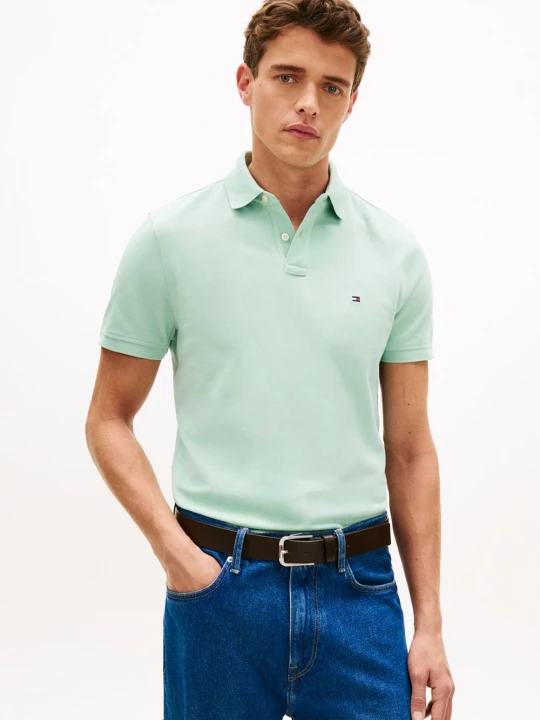 Zdjęcie produktu Tommy Hilfiger koszulka polo Mężczyźni Bawełna zielony