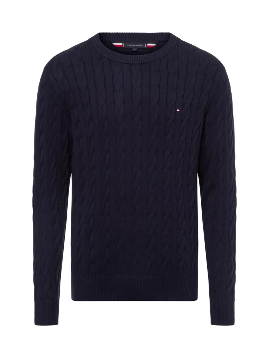 Zdjęcie produktu Tommy Hilfiger sweter Mężczyźni drobna dzianina niebieski
