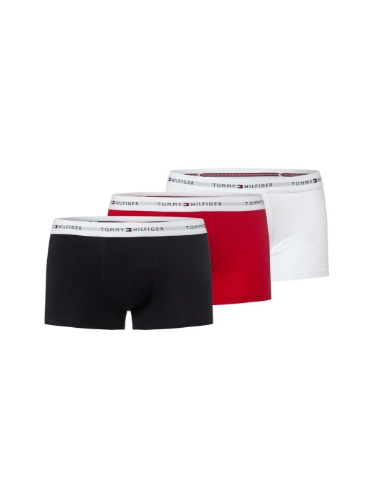 Zdjęcie produktu Tommy Hilfiger kąpielówki w 3-paku Mężczyźni Bawełna niebieski | czerwony | biały