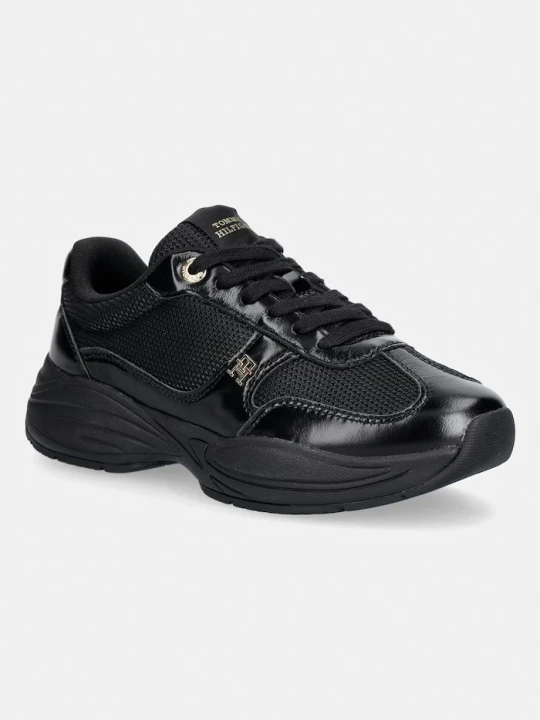 Zdjęcie produktu Tommy Hilfiger MODERN RUNNER SHINY LEATHER sneakersy damskie czarny