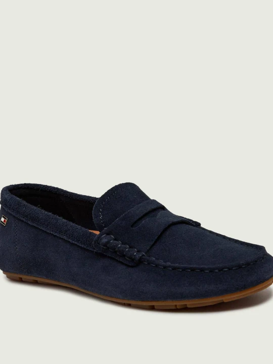 Zdjęcie produktu Tommy Hilfiger Mokasyny Driver | zamsz granatowy