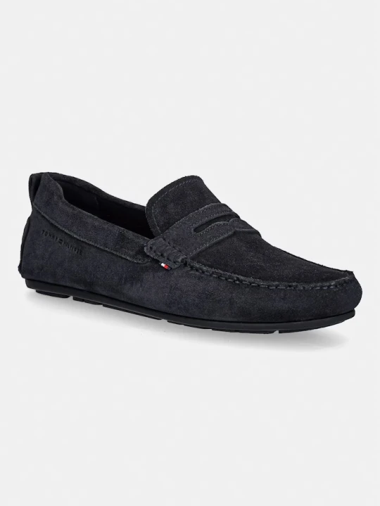 Zdjęcie produktu Tommy Hilfiger mokasyny męskie zamszowe CORE HILFIEGR SUEDE DRIVER granatowy
