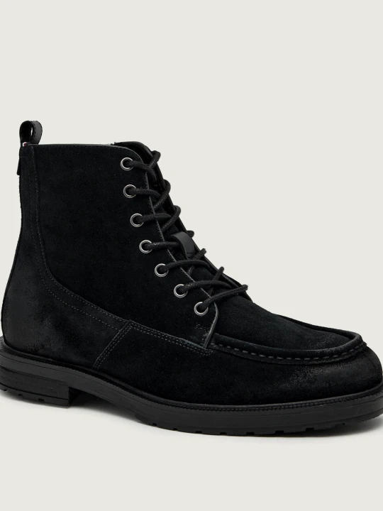 Zdjęcie produktu Tommy Hilfiger Ocieplane buty wysokie | zamsz czarny