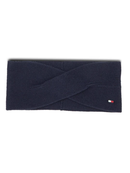 Zdjęcie produktu Tommy Hilfiger Opaska ESSENTIAL FLAG | z dodatkiem kaszmiru granatowy
