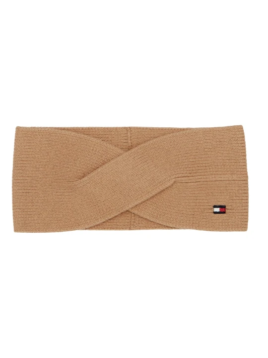 Zdjęcie produktu Tommy Hilfiger Opaska ESSENTIAL FLAG | z dodatkiem kaszmiru camel