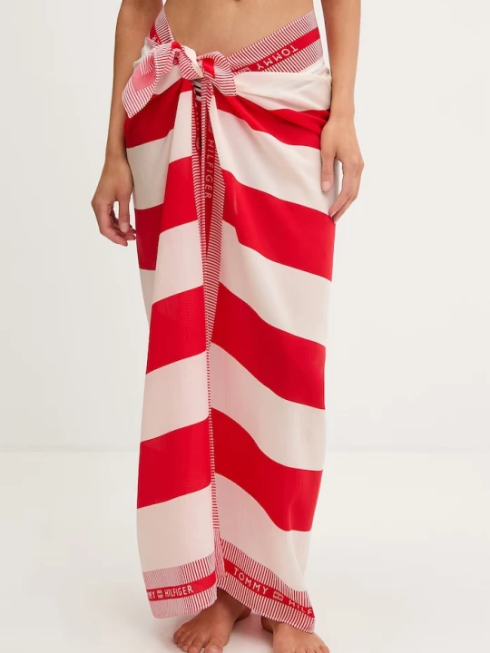 Zdjęcie produktu Tommy Hilfiger pareo damskie czerwony