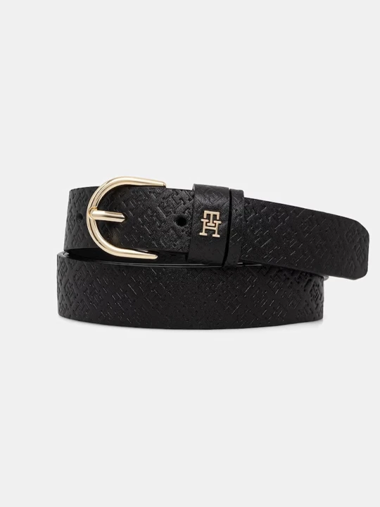 Zdjęcie produktu Tommy Hilfiger pasek damski skórzany czarny