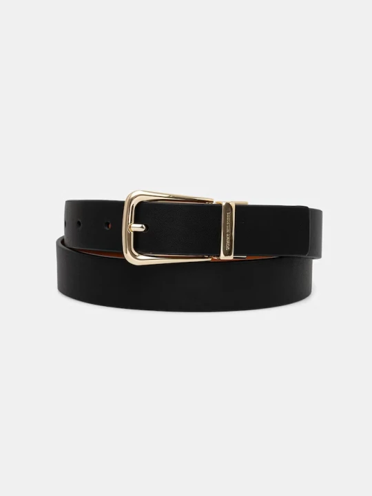 Zdjęcie produktu Tommy Hilfiger pasek dwustronny damski skórzany czarny