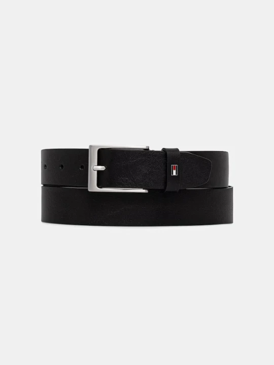 Zdjęcie produktu Tommy Hilfiger pasek męski skórzany czarny