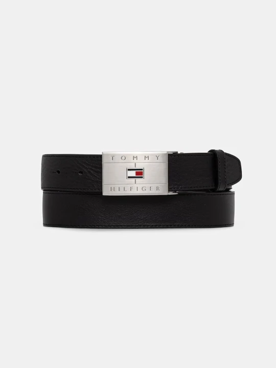 Zdjęcie produktu Tommy Hilfiger pasek męski skórzany czarny
