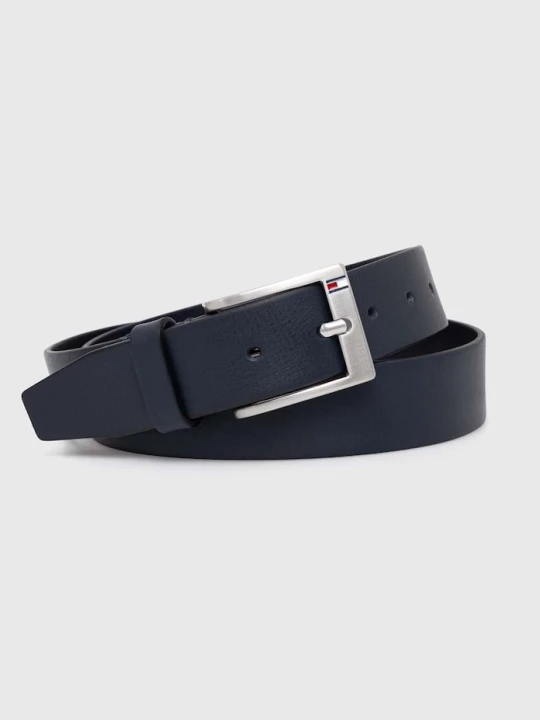 Zdjęcie produktu Tommy Hilfiger pasek skórzany granatowy
